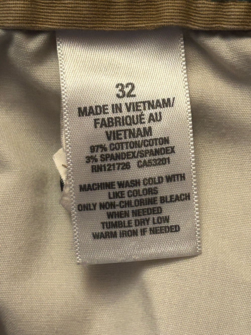 Aéropostale Men's Cargo Shorts Beige Cotton Spandex Regular Fit Size 32 - Picture 7 of 7